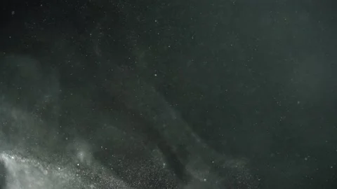 Slow Motion of dust particles flying in low gravity 動画素材 233630619