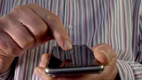 Slow motion: Entering phone passcode. Video stock 96701078