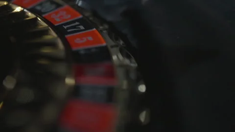 Slow motion extreme close-up ball on number, numbers left 스톡 동영상 335700093