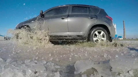 Slow motion. Factory in the background. Stock-Footage 59991438