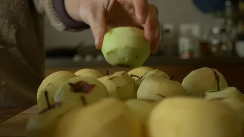 Slow motion falling apple Stock Footage 70871473