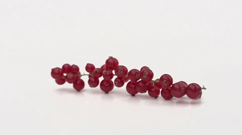 Slow motion falling cranberries Stock Footage 33801929
