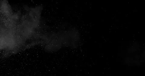 Slow Motion of Falling Snow and Fog Stock Footage 325657798