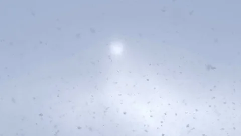Slow motion of falling snow. Blurred winter background. Snowing dream. Winter Stock Footage 125557450