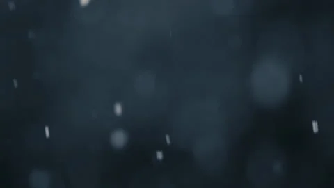 Slow motion of falling snow. Blurred winter background. Stock Footage 148150770