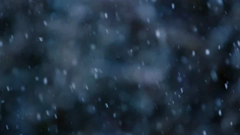 Slow motion of falling snow. Blurred winter background. Video stock 148156103