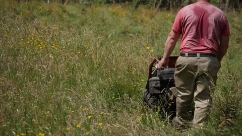 Slow motion farmer Vídeo Stock 137081845
