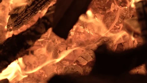 Slow Motion Fire and Coals 스톡 동영상 91498603