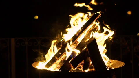 Slow motion fire and flames Stock Footage 142552938