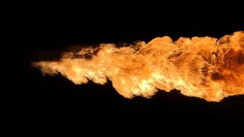 Slow Motion Of Fire Blast Explosion Isol... | Stock Video | Pond5