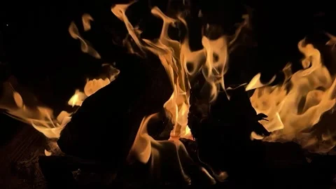 Slow motion fire burning flames Stock Footage 276023655