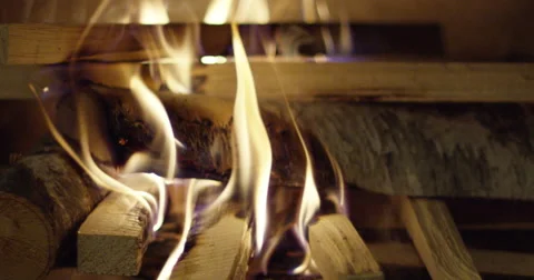 Slow motion fire burning Stock Footage 56919984