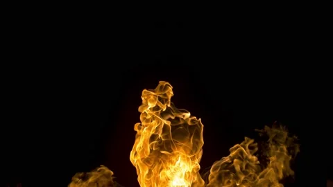 Slow Motion Fire Cloud Explosion, 700fps Stock Footage 170087183