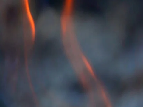 Slow motion fire flame burning on black background. It beautiful flame of fire 動画素材 83720796