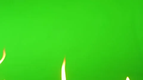 Slow motion fire flame burning on green screen background Stock-Footage 219553569