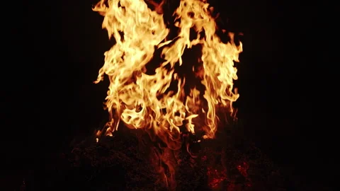 Slow Motion Fire Flames Burning  库存影片 330721110