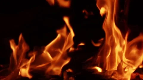 Slow motion fire flames, footage 스톡 동영상 243099802