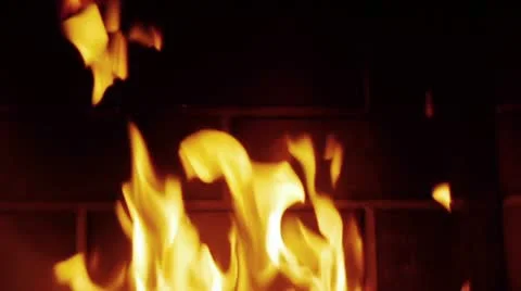 Slow Motion Fire Stock Footage 12667225