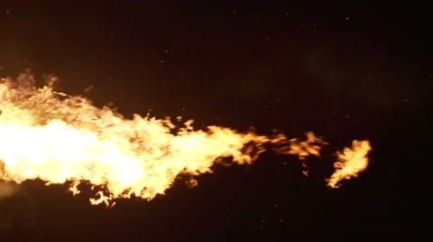 Slow motion of fire Stockbeeldmateriaal 52924970
