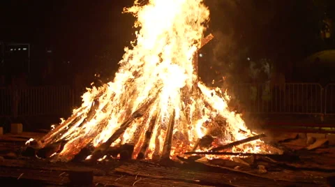 Slow motion of fire Video stock 52925194