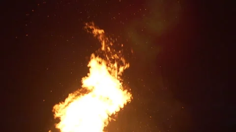 Slow motion of fire Video stock 52925442