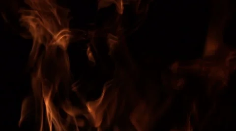 Slow Motion Fire. Stock Footage 61192532