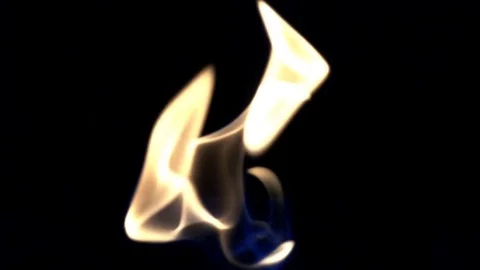 Slow Motion Fire Stock Footage 77020258