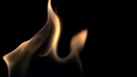 Slow Motion Fire Stock Footage 77020394