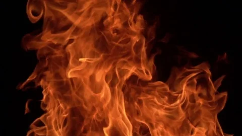 Slow Motion Fire Stock Footage 78254726