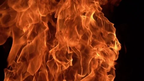 Slow Motion Fire Stock Footage 78254835