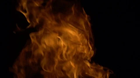 Slow Motion Fire Stock Footage 83373035