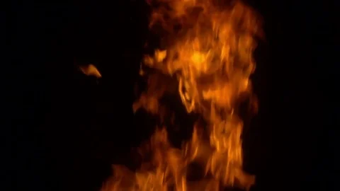 Slow Motion Fire Stock Footage 83373495