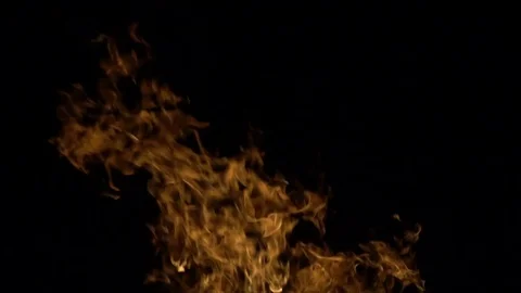 Slow Motion Fire Stock Footage 83373527