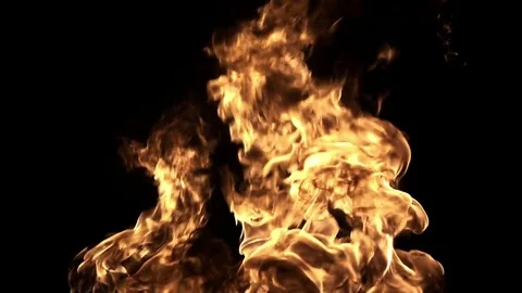 Slow Motion Fire Stock Footage 83378896