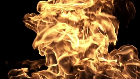 Slow Motion Fire Stock Footage 83379303