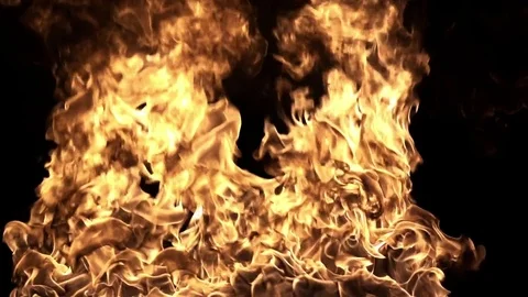 Slow Motion Fire Stock Footage 83379323