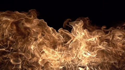 Slow Motion Fire Stock Footage 83409431