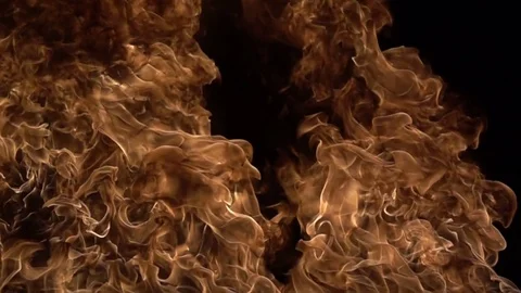 Slow Motion Fire Stock Footage 83409590