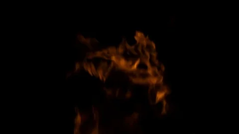Slow Motion Fire Stock Footage 83443224