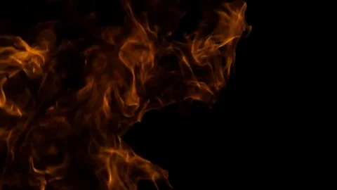 Slow Motion Fire Stock Footage 83443326