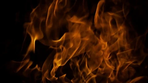 Slow Motion Fire Stock Footage 83443740