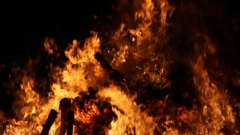 Slow motion fire Stock Footage 122803674