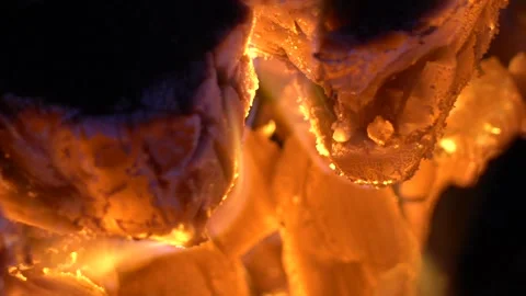Slow Motion Fire Stock Footage 135764912