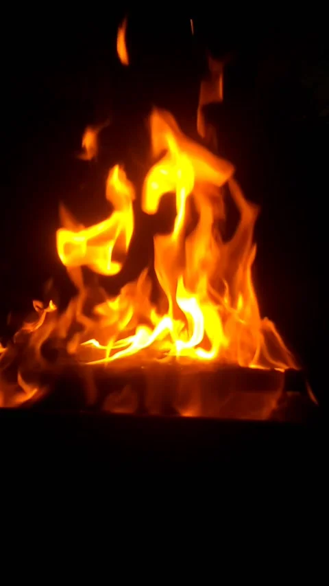 Slow motion fire Stock Footage 198333777