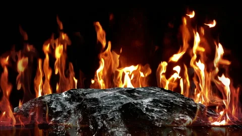 Slow Motion Fire Ignition From Bottom To Top Video stock 92837695