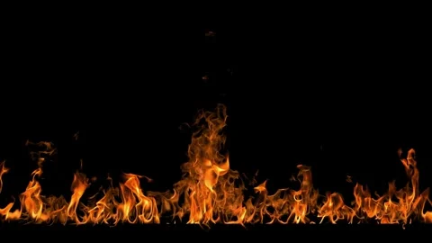 Slow Motion Fire Loop Animation Variant 3 Stock Footage 333229582