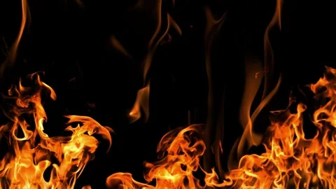 Slow Motion Fire Loop Animation Vídeo Stock 333229595