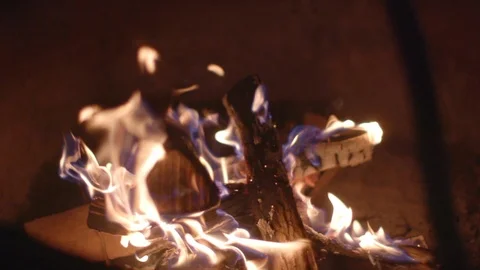 Slow Motion Fire Pit 3 Video stock 107168029
