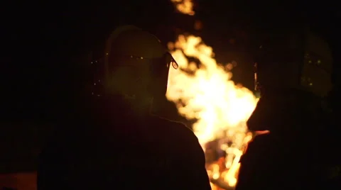 Slow motion of firemen Stock-Footage 52926526