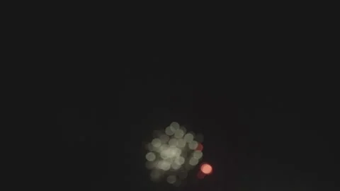 Slow motion firework explosions bokeh Stock Footage 165300675